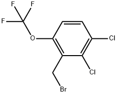 2-(Bromomethyl)-3,4-dichloro-1-(trifluoromethoxy)benzene Structure