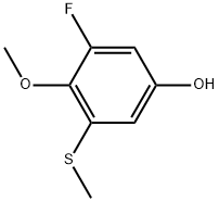 3-Fluoro-4-methoxy-5-(methylthio)phenol Structure