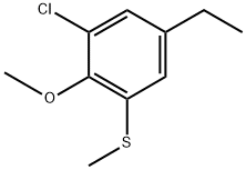 (3-chloro-5-ethyl-2-methoxyphenyl)(methyl)sulfane Structure