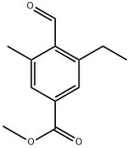 Methyl 3-ethyl-4-formyl-5-methylbenzoate Structure