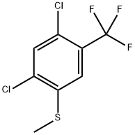 (2,4-dichloro-5-(trifluoromethyl)phenyl)(methyl)sulfane Structure