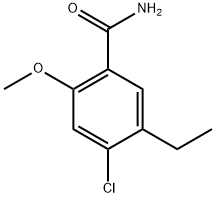 4-Chloro-5-ethyl-2-methoxybenzamide Structure