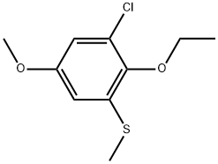 1-Chloro-2-ethoxy-5-methoxy-3-(methylthio)benzene Structure