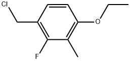 1-(Chloromethyl)-4-ethoxy-2-fluoro-3-methylbenzene Structure