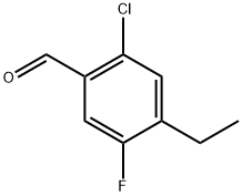 2-chloro-4-ethyl-5-fluorobenzaldehyde Structure