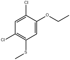 (2,4-dichloro-5-ethoxyphenyl)(methyl)sulfane Structure