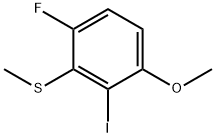 (6-Fluoro-2-iodo-3-methoxyphenyl)(methyl)sulfane 구조식 이미지