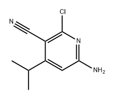 6-amino-2-chloro-4-isopropylnicotinonitrile Structure