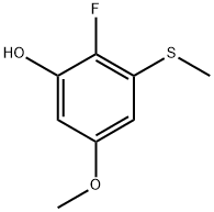 2-fluoro-5-methoxy-3-(methylthio)phenol Structure