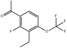 1-[3-Ethyl-2-fluoro-4-(trifluoromethoxy)phenyl]ethanone Structure