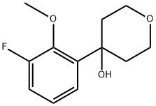 4-(3-fluoro-2-methoxyphenyl)tetrahydro-2H-pyran-4-ol 구조식 이미지