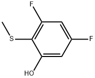 3,5-difluoro-2-(methylthio)phenol Structure