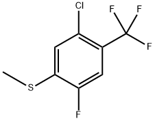 (5-cCloro-2-fluoro-4-(trifluoromethyl)phenyl)(methyl)sulfane Structure