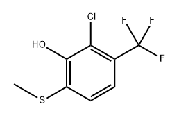 2-Chloro-6-(methylthio)-3-(trifluoromethyl)phenol 구조식 이미지