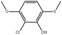 2-Chloro-3-methoxy-6-(methylthio)phenol Structure