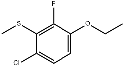 (6-Chloro-3-ethoxy-2-fluorophenyl)(methyl)sulfane Structure