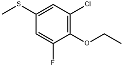 1-Chloro-2-ethoxy-3-fluoro-5-(methylthio)benzene Structure