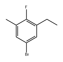 5-Bromo-1-ethyl-2-fluoro-3-methylbenzene Structure