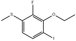 (3-Ethoxy-2-fluoro-4-iodophenyl)(methyl)sulfane Structure