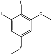 (4-Fluoro-3-iodo-5-methoxyphenyl)(methyl)sulfane Structure