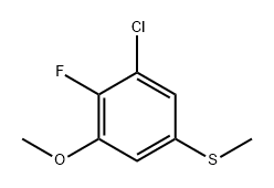 (3-Chloro-4-fluoro-5-methoxyphenyl)(methyl)sulfane Structure