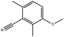 2,6-Dimethyl-3-(methylthio)benzonitrile 구조식 이미지