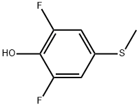 2,6-Difluoro-4-(methylsulfanyl)phenol Structure