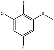 1-Chloro-5-fluoro-2-iodo-3-(methylthio)benzene Structure