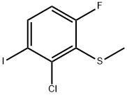 (2-Chloro-6-fluoro-3-iodophenyl)(methyl)sulfane Structure