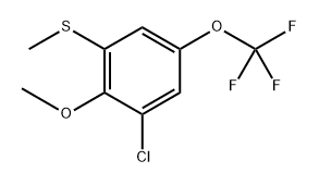 (3-chloro-2-methoxy-5-(trifluoromethoxy)phenyl)(methyl)sulfane Structure