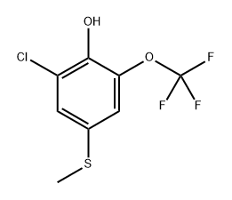 2-chloro-4-(methylthio)-6-(trifluoromethoxy)phenol Structure