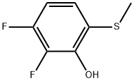 2,3-Difluoro-6-(methylthio)phenol Structure