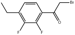 2-Bromo-1-(4-ethyl-2,3-difluorophenyl)ethanone Structure