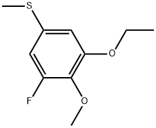 1-Ethoxy-3-fluoro-2-methoxy-5-(methylthio)benzene Structure