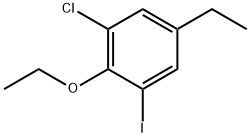 1-chloro-2-ethoxy-5-ethyl-3-iodobenzene 구조식 이미지