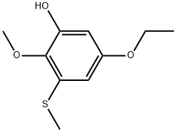 5-Ethoxy-2-methoxy-3-(methylthio)phenol Structure