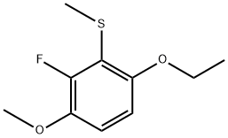 (6-Ethoxy-2-fluoro-3-methoxyphenyl)(methyl)sulfane Structure