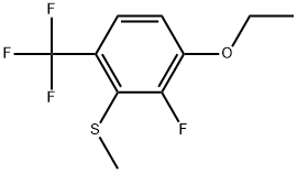 (3-Ethoxy-2-fluoro-6-(trifluoromethyl)phenyl)(methyl)sulfane Structure