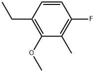 1-Ethyl-4-fluoro-2-methoxy-3-methylbenzene Structure