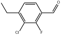 3-chloro-4-ethyl-2-fluorobenzaldehyde Structure