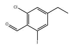 2-chloro-4-ethyl-6-iodobenzaldehyde Structure