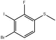 (4-bromo-2-fluoro-3-iodophenyl)(methyl)sulfane Structure