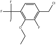 1-(Chloromethyl)-3-ethoxy-2-fluoro-4-(trifluoromethyl)benzene Structure