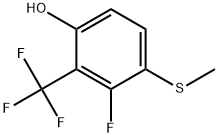 3-Fluoro-4-(methylthio)-2-(trifluoromethyl)phenol Structure