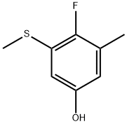 4-Fluoro-3-methyl-5-(methylthio)phenol Structure