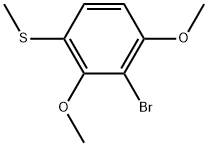 2-Bromo-1,3-dimethoxy-4-(methylthio)benzene Structure