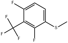 1,3-Difluoro-4-(methylthio)-2-(trifluoromethyl)benzene Structure