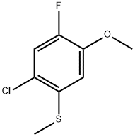 (2-chloro-4-fluoro-5-methoxyphenyl)(methyl)sulfane 구조식 이미지