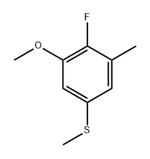 (4-Fluoro-3-methoxy-5-methylphenyl)(methyl)sulfane Structure