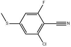 2-Chloro-6-fluoro-4-(methylthio)benzonitrile Structure